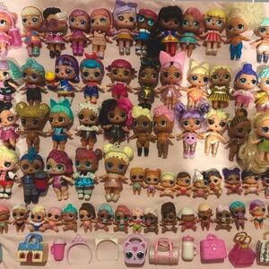 L.O.L. Surprise Doll HUGE LOT – 60+ Dolls + Tons of Accessories